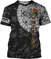 RoyalBro Personalized Mexico Shirts, Camisas De Mexico, Mexico Shirts for Men, Mexican Flag Jersey Shirt Mexico 3D Shirt